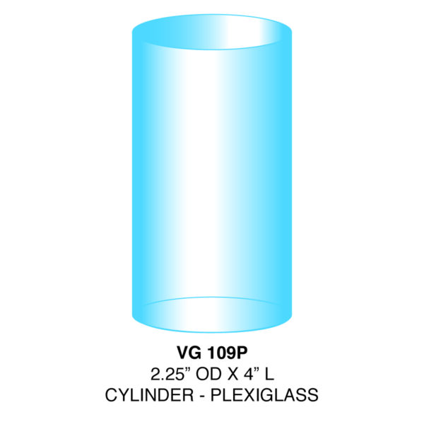 Cylinder - Plexiglass - 2.25" OD x 4" L