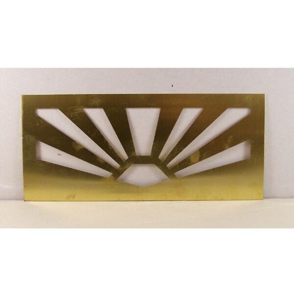 Wayne 60 Sunburst Ad Panel - Brass