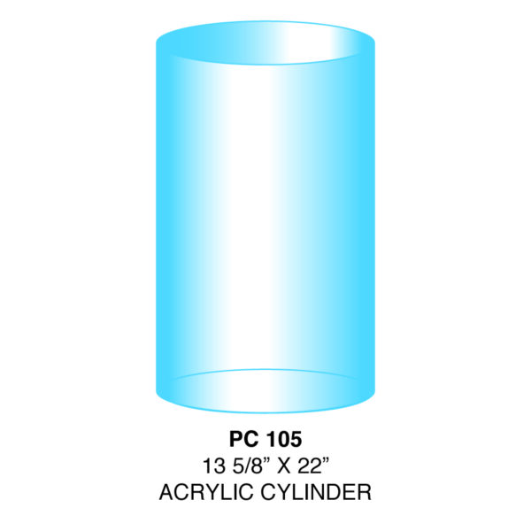 Cylinder - Acrylic - 13-5/8" x 22"