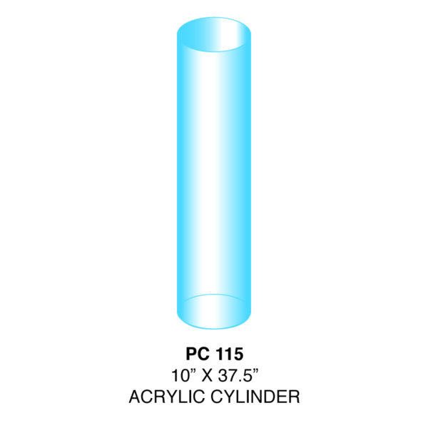 Cylinder - Acrylic - 10" x 37.5"