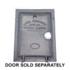 Hayes Visible Cast Iron Door and Frame Set