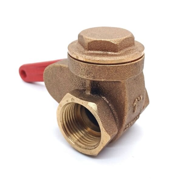 Visible Gas Pump Gate Valve 1” NPT F/F Fitting - Image 2