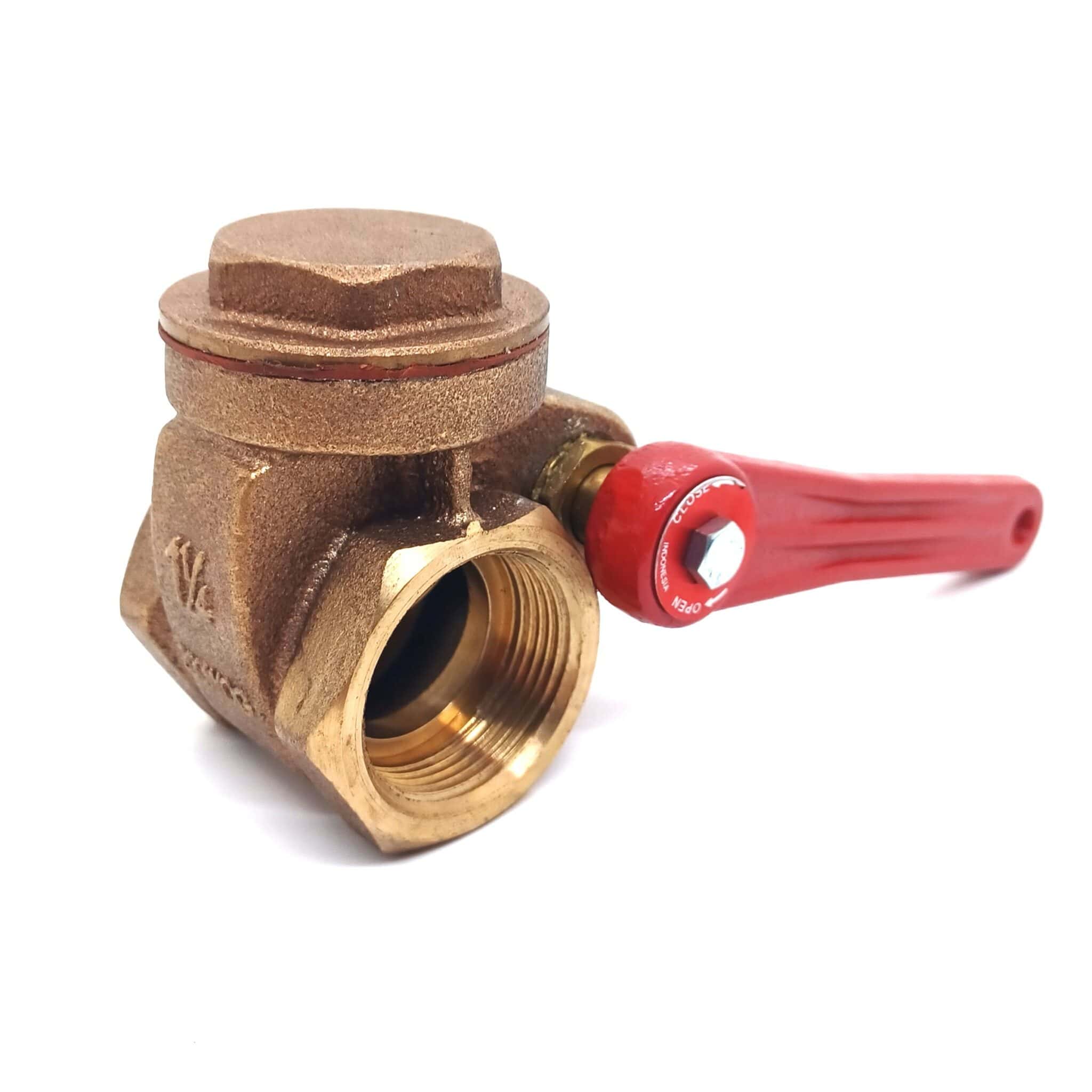 Visible Gas Pump Gate Valve 1.25” NPT F/F Fitting Vic's 66