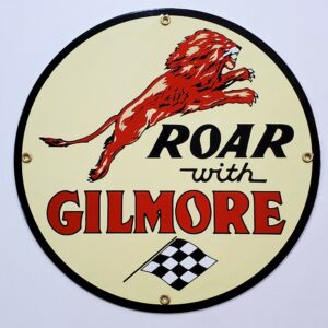 Gilmore Roar Porcelain Sign - 12" x 12"