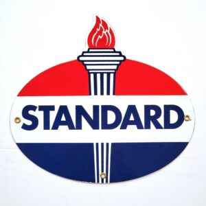 Standard Torch Porcelain Sign - 12" x 12"