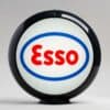 Esso (oval logo) 13.5" Gas Pump Globe with black plastic body