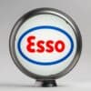 Esso (oval logo) 13.5" Gas Pump Globe with unpainted steel body