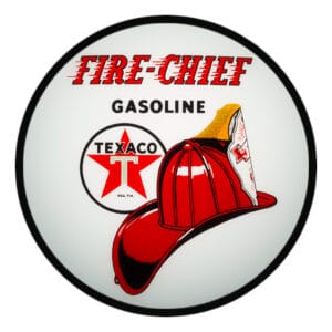 Texaco Fire Chief 13.5" Gas Pump Globe single lens