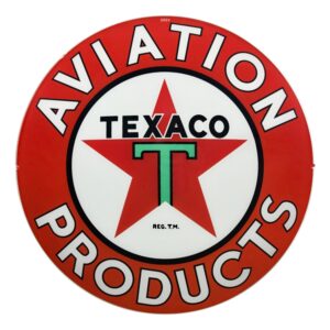 Texaco Aviation 13.5" Gas Pump Globe single lens