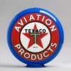 Texaco Aviation 13.5" Gas Pump Globe with light blue plastic body
