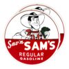Sav'n Sam's Regular Gasoline 13.5" Gas Pump Globe lens pair