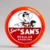 Sav'n Sam's Regular Gasoline 13.5" Gas Pump Globe with orange plastic body