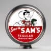 Sav'n Sam's Regular Gasoline 13.5" Gas Pump Globe with unpainted steel body