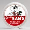 Sav'n Sam's Regular Gasoline 13.5" Gas Pump Globe with white plastic body
