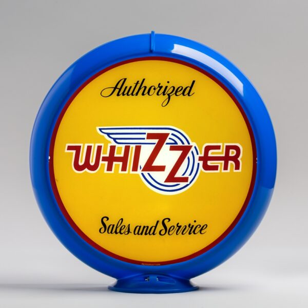 Whizzer 13.5" Gas Pump Globe with light blue plastic body