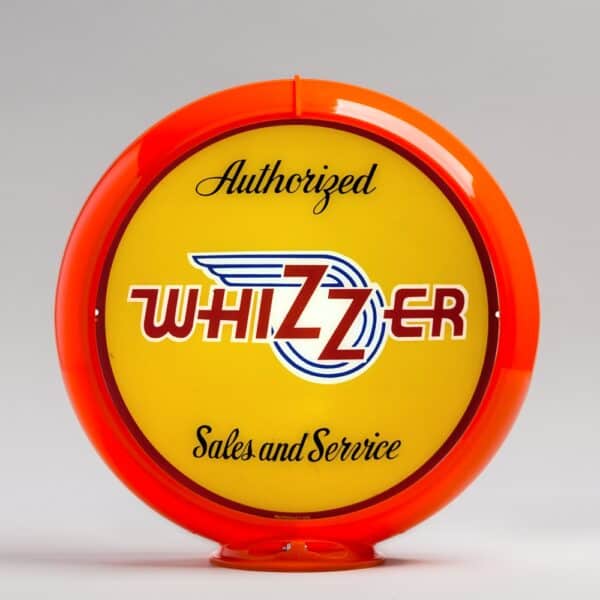 Whizzer 13.5" Gas Pump Globe with orange plastic body