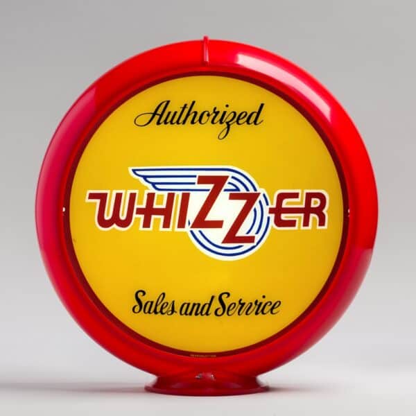 Whizzer 13.5" Gas Pump Globe with red plastic body