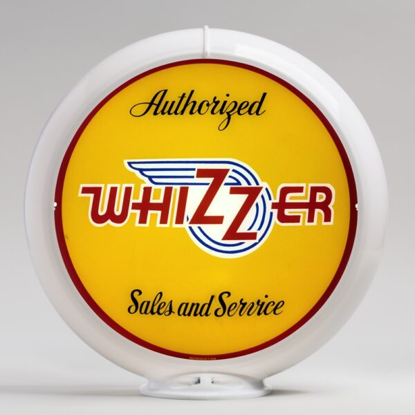 Whizzer 13.5" Gas Pump Globe with white plastic body