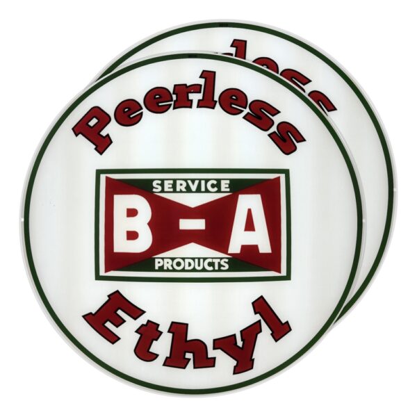 B/A Peerless 13.5" Gas Pump Globe lens pair