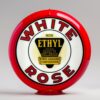 White Rose Ethyl 13.5" Gas Pump Globe with red plastic body
