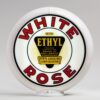 White Rose Ethyl 13.5" Gas Pump Globe with white plastic body