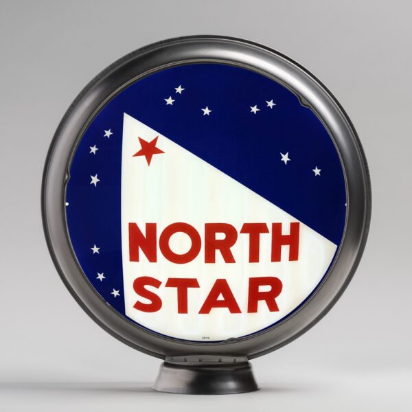 North Star 13.5" Gas Pump Globe with unpainted steel body