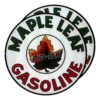 Maple Leaf Gasoline 13.5" Gas Pump Globe lens pair