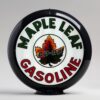 Maple Leaf Gasoline 13.5" Gas Pump Globe with black plastic body