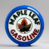 Maple Leaf Gasoline 13.5" Gas Pump Globe with light blue plastic body