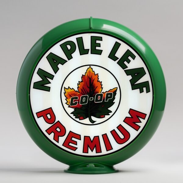 Maple Leaf Premium 13.5" Gas Pump Globe with green plastic body