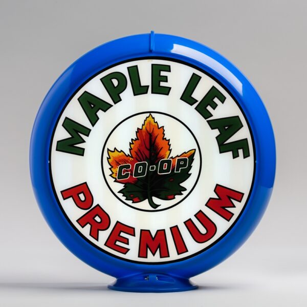 Maple Leaf Premium 13.5" Gas Pump Globe with light blue plastic body