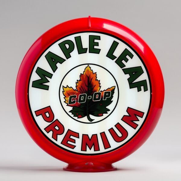 Maple Leaf Premium 13.5" Gas Pump Globe with red plastic body