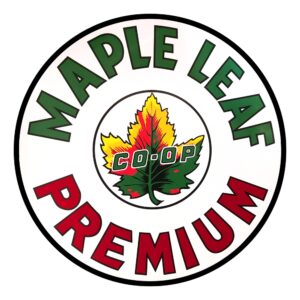 Maple Leaf Premium 12" Round Vinyl Decal