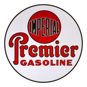 Imperial Premier Gasoline 12" Round Vinyl Decal