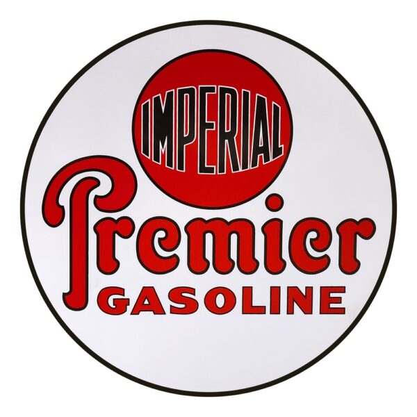 Imperial Premier Gasoline 12" Round Vinyl Decal