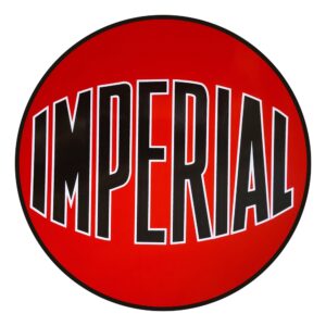 Imperial (Red Ball) 12" Round Vinyl Decal