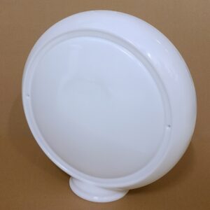 Narrow Milk Glass Globe Body in three quarter profile