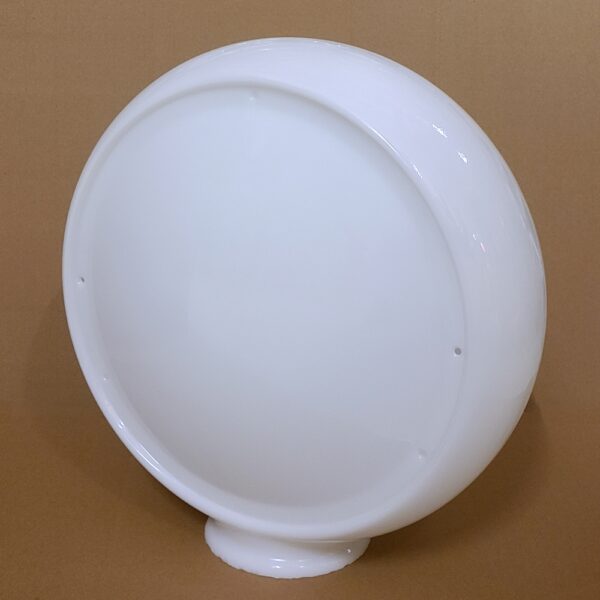 Wide Milk Glass Globe Body in three quarter profile