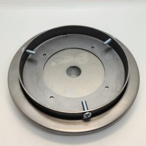 top view of 6" Steel Globe Mounting Ring - Bennett 600-1000 Series