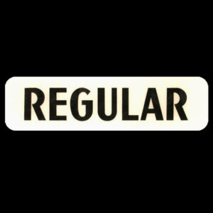 Regular Flat Ad Glass (Black Letters) for Wayne 505 & Wayne 605